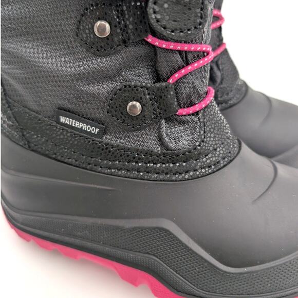 Kamik Powdery 3 Waterproof Winter Boot Kid's Black/Pink Size US11 EU29 - Picture 13 of 13